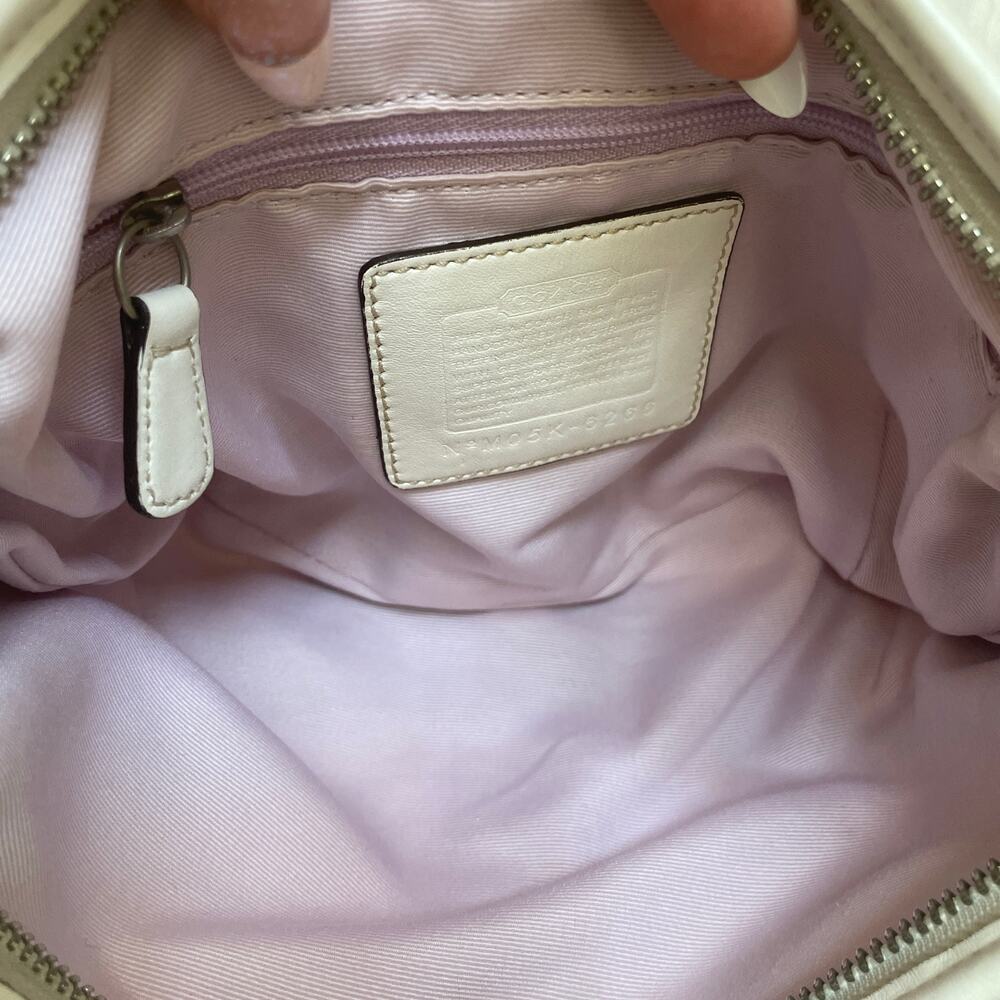 Extremely Rare Y2K Coach Mini Soho 6266 Lilac Signature Hobo + Coin Purse Set - Picture 10 of 12